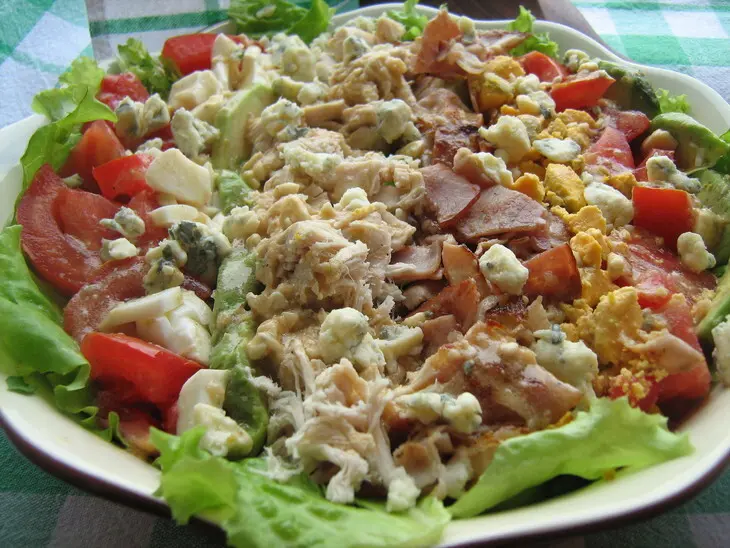Салат кобба // cobb salad: шаг 5