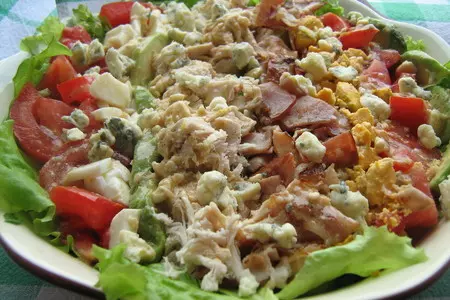 Салат кобба // cobb salad: шаг 5