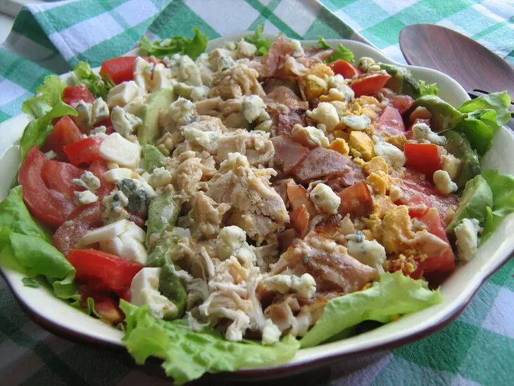 Салат кобба // cobb salad: шаг 6