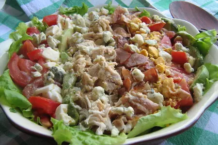 Салат кобба // cobb salad: шаг 6