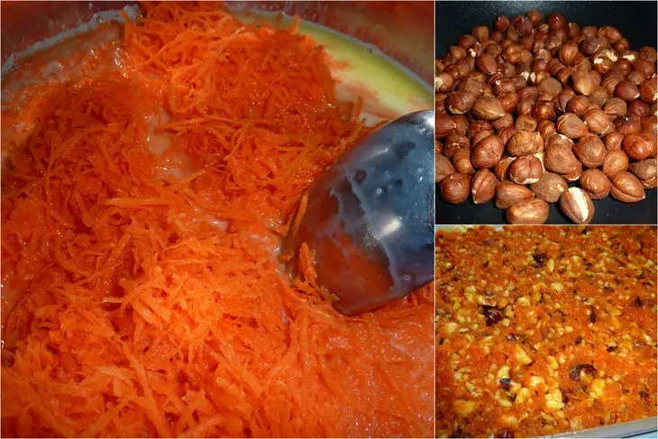 Морковные сладости с орехами: шаг 1