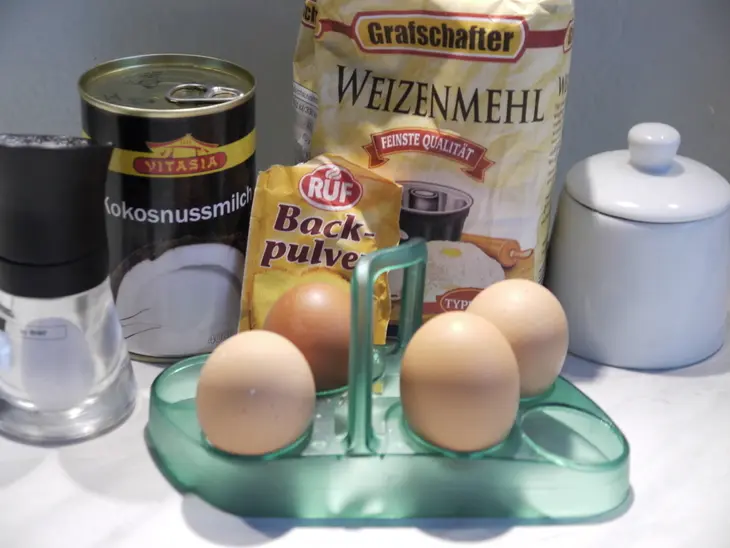 Кокосовые оладьи (kokos-pancakes): шаг 1