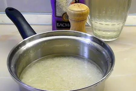 Фруктовый суп-пюре с заварным соусом и рисом.: шаг 3