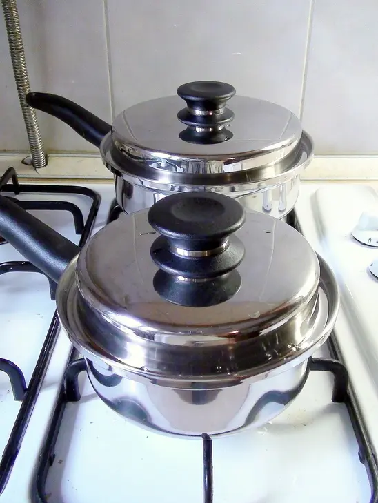 Фруктовый суп-пюре с заварным соусом и рисом.: шаг 6