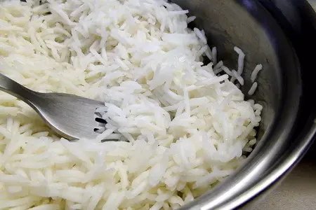 Фруктовый суп-пюре с заварным соусом и рисом.: шаг 8