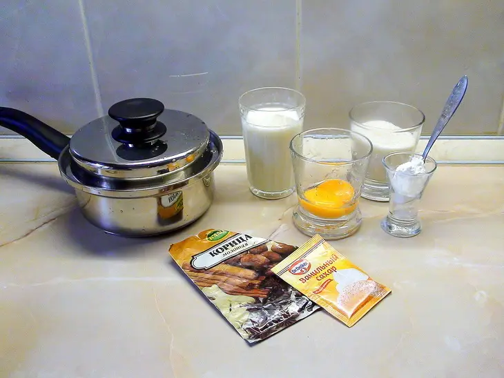 Фруктовый суп-пюре с заварным соусом и рисом.: шаг 10