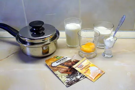 Фруктовый суп-пюре с заварным соусом и рисом.: шаг 10