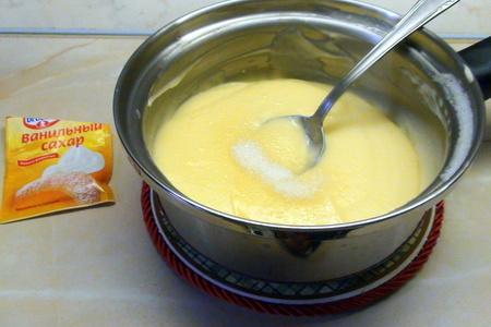 Фруктовый суп-пюре с заварным соусом и рисом.: шаг 12