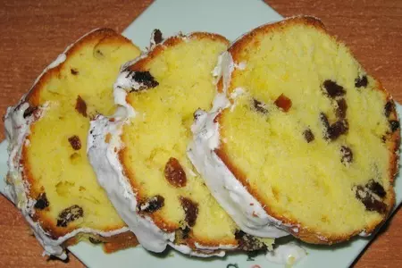 Лимонный кекс с изюмом!!: шаг 4