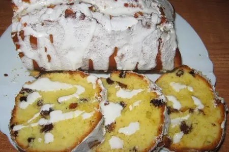 Лимонный кекс с изюмом!!: шаг 6