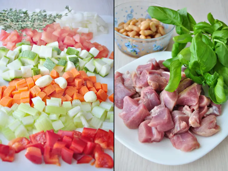 Диетический суп-гуляш с овощами и с индейкой: шаг 2
