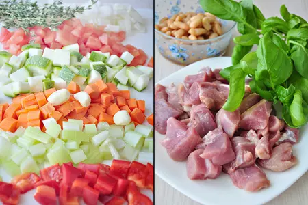 Диетический суп-гуляш с овощами и с индейкой: шаг 2