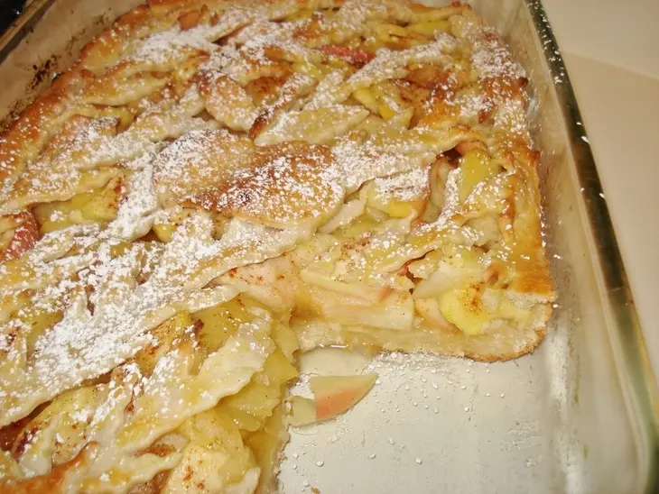 Летний творожный пирог с яблоками, корицей и ананасным джемом: шаг 3