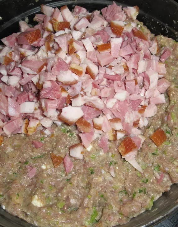 Перец фаршированный запечённый с  индюшкой,сыром и копчёной ветчиной.: шаг 5
