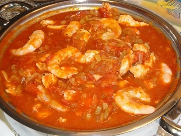 Соус с креветками и курицей: шаг 7