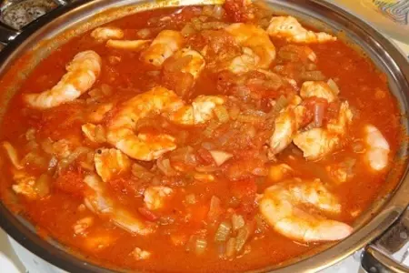 Соус с креветками и курицей: шаг 7