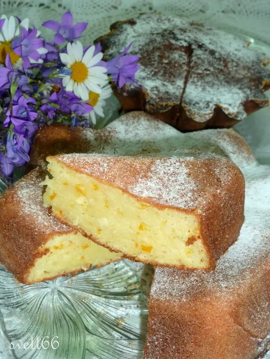 Пирог с оранжевыми лимонами, ароматный и быстрый: шаг 9