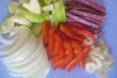 Спагетти с кабачком и фасолью: шаг 3