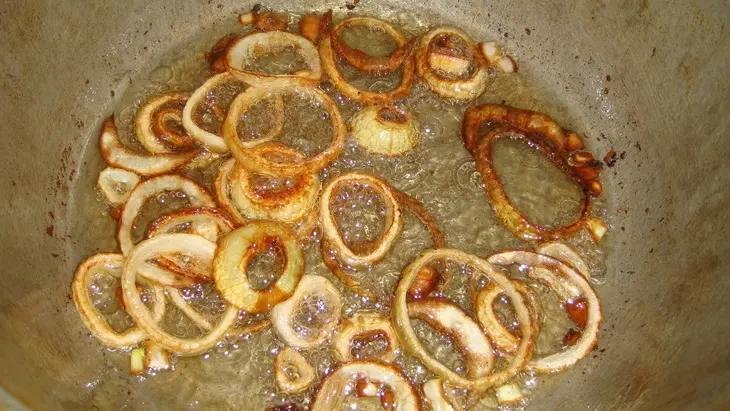 Плов с белыми грибами (постный): шаг 5