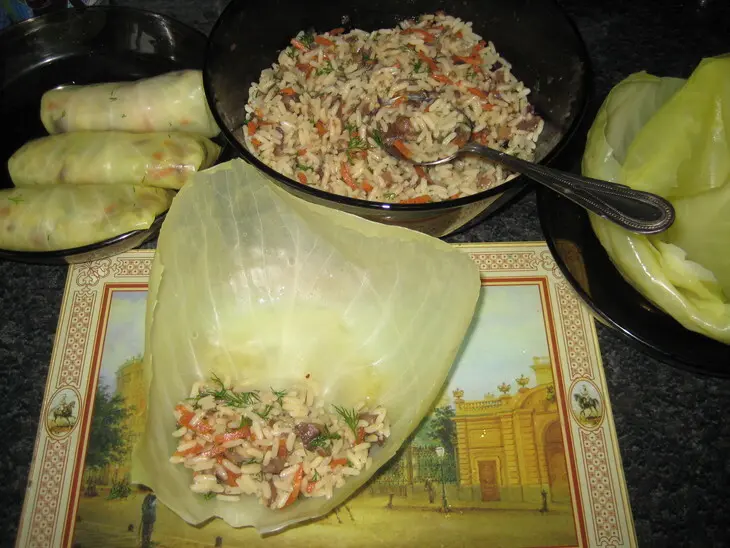 Постные голубцы: шаг 1