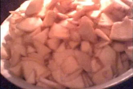 Яблочный пирог с безе: шаг 1