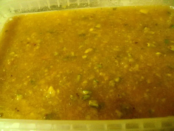 Персиково-абрикосовое сорбе с фисташками.: шаг 7