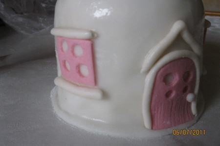 Торт "грибок"(детский тортик): шаг 11