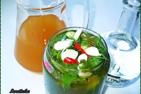 Огурцы и баклажаны малосольные фаршированные: шаг 4