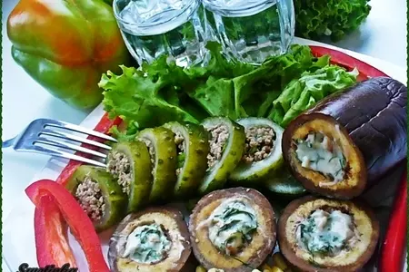 Огурцы и баклажаны малосольные фаршированные: шаг 15