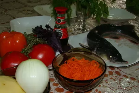 Царская рыба на пару: шаг 1