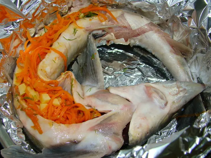 Царская рыба на пару: шаг 9