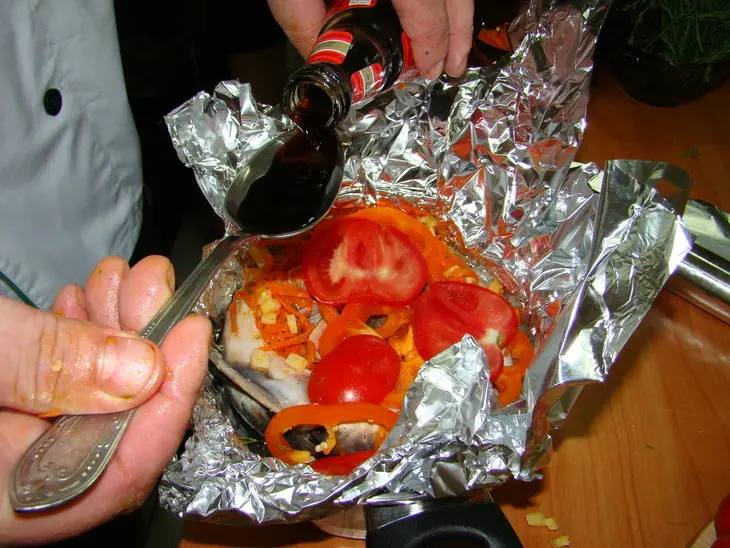 Царская рыба на пару: шаг 11