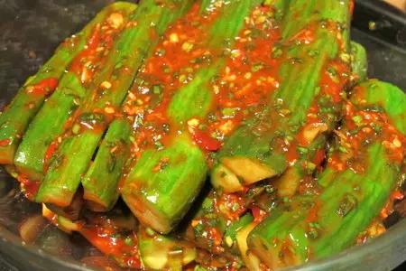 Огурцы - кимчи и салат из них: шаг 7