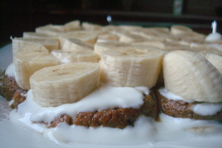 Торт-десерт с овсяным печеньем, кофе и бананами: шаг 10