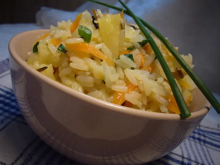 Ананасово - морковный рис.: шаг 1