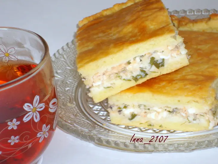Пирог с рыбой и творогом: шаг 4