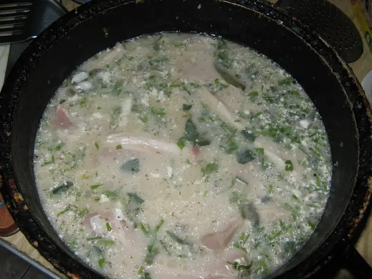 Свинина в квасе с закуской из кабачков: шаг 13