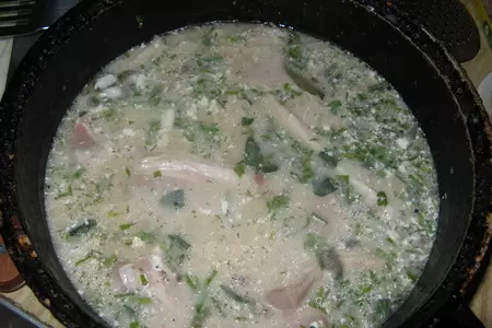 Свинина в квасе с закуской из кабачков: шаг 13