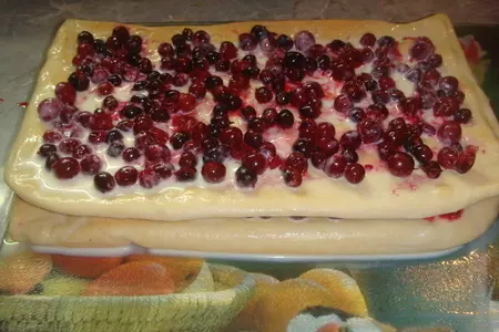 Мини-торт  из мацы с ягодами: шаг 3