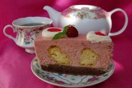 Торт с малиново-сливочным и баварским кремом: шаг 26
