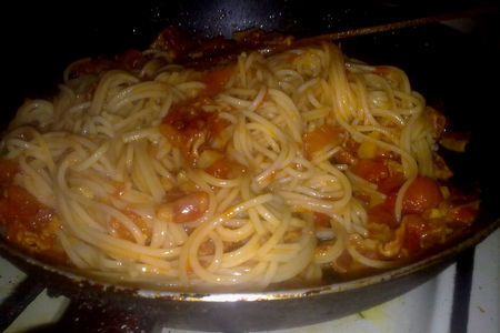 Спагетти "аррабьята": шаг 7