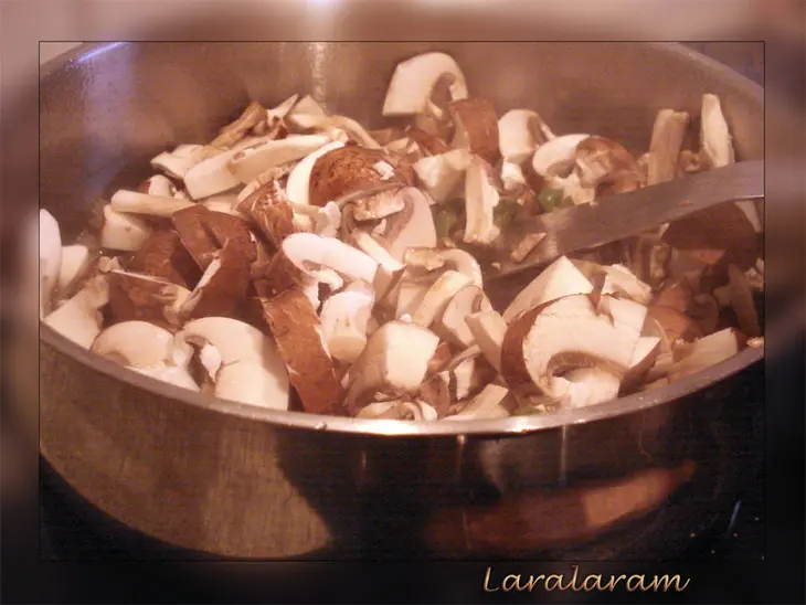 Баклажаны + шампиньоны + ... = вкуснейшая запеканка! "забавы у плиты": шаг 4