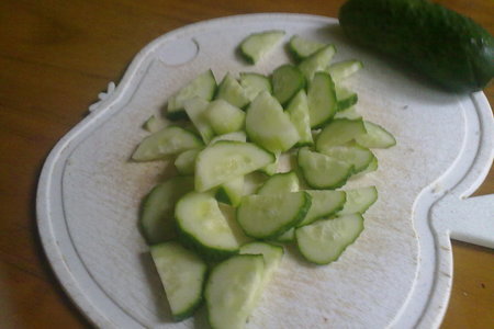 Зелёный салат с хрустящими гренками: шаг 3