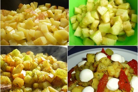Картофель + кабачок с итальянским акцентом  (тёплый салат): шаг 1