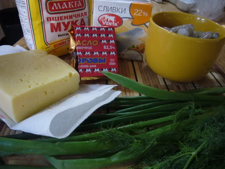 Крамбль из креветок.: шаг 1