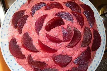 Салат "роза": шаг 8