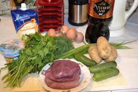 Окрошка в мультиварке: шаг 1