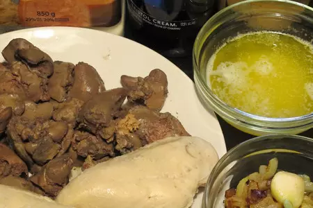 Паштет из куриной печени  и грудок с пармезаном: шаг 3