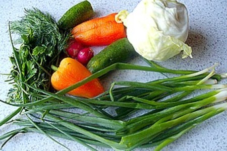 Ну очень витаминный капустный салат: шаг 1