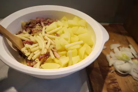Альпийская запеканка (alpenmakrönli): шаг 2